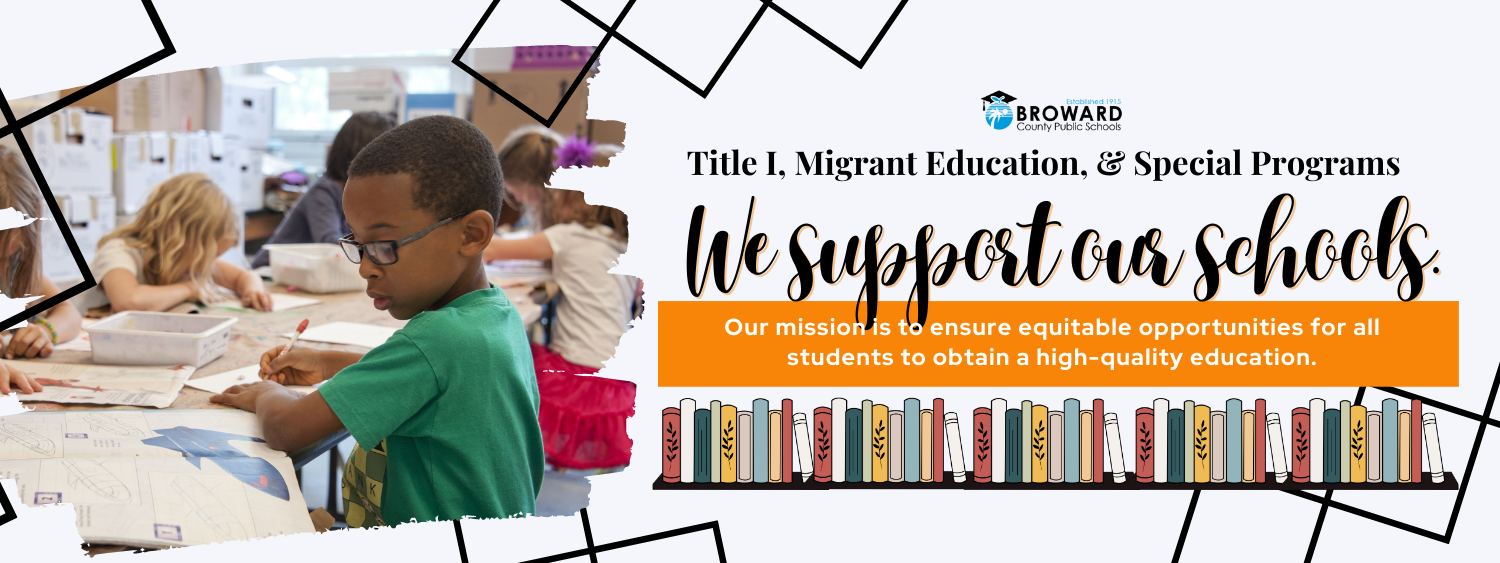 Website Header  "We support our schools."