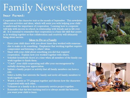 family newsletter