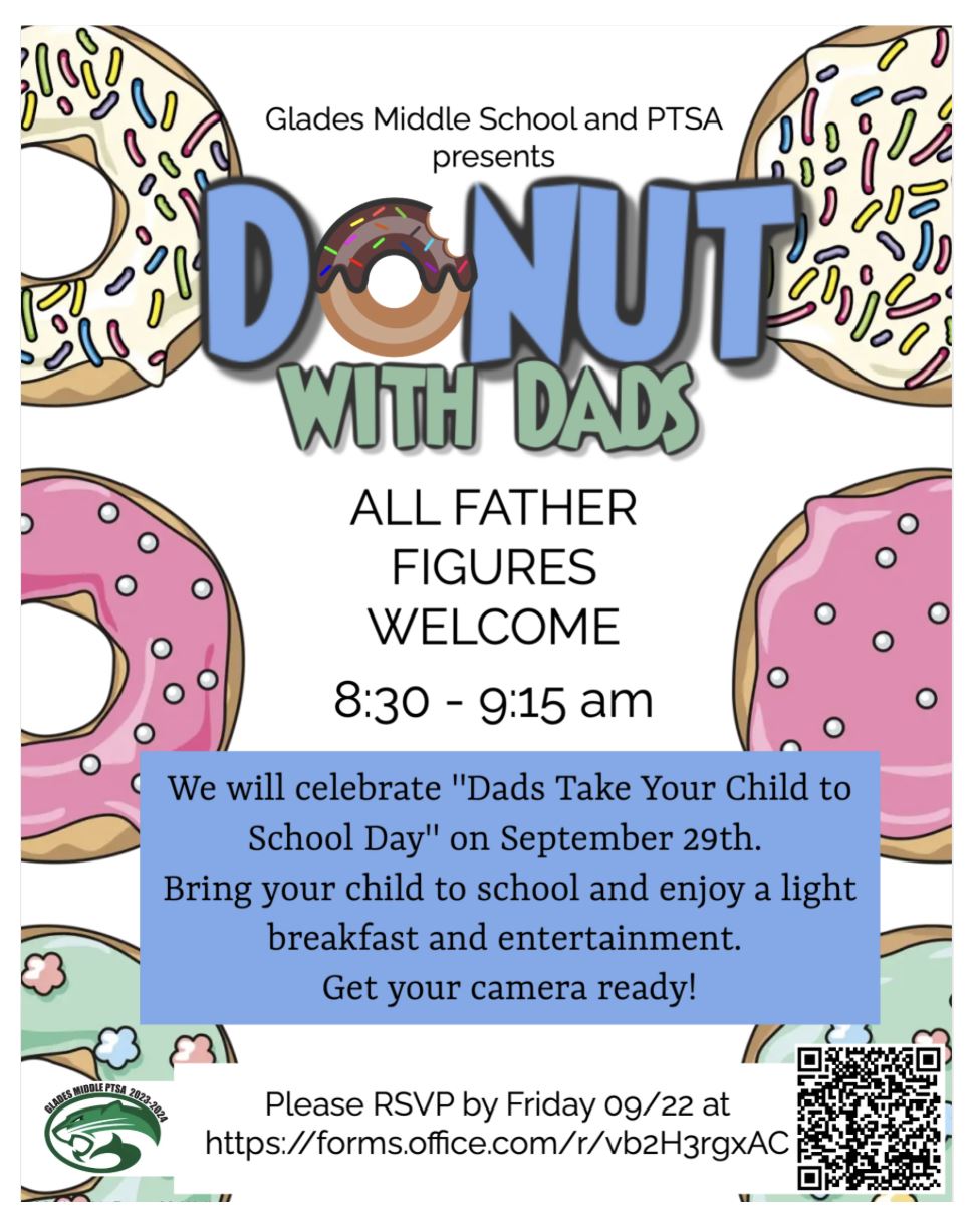  Donuts with Dads flyer