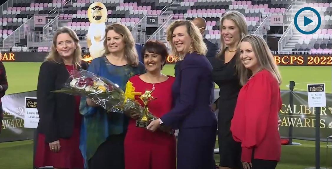 Teacher of the Year Seema Naik along with BCPS Board in group photo