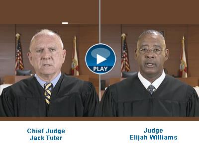 Chief Judge Jack Tuter and Judge Elijah Williams share consequences of making threats against schools, students and staff