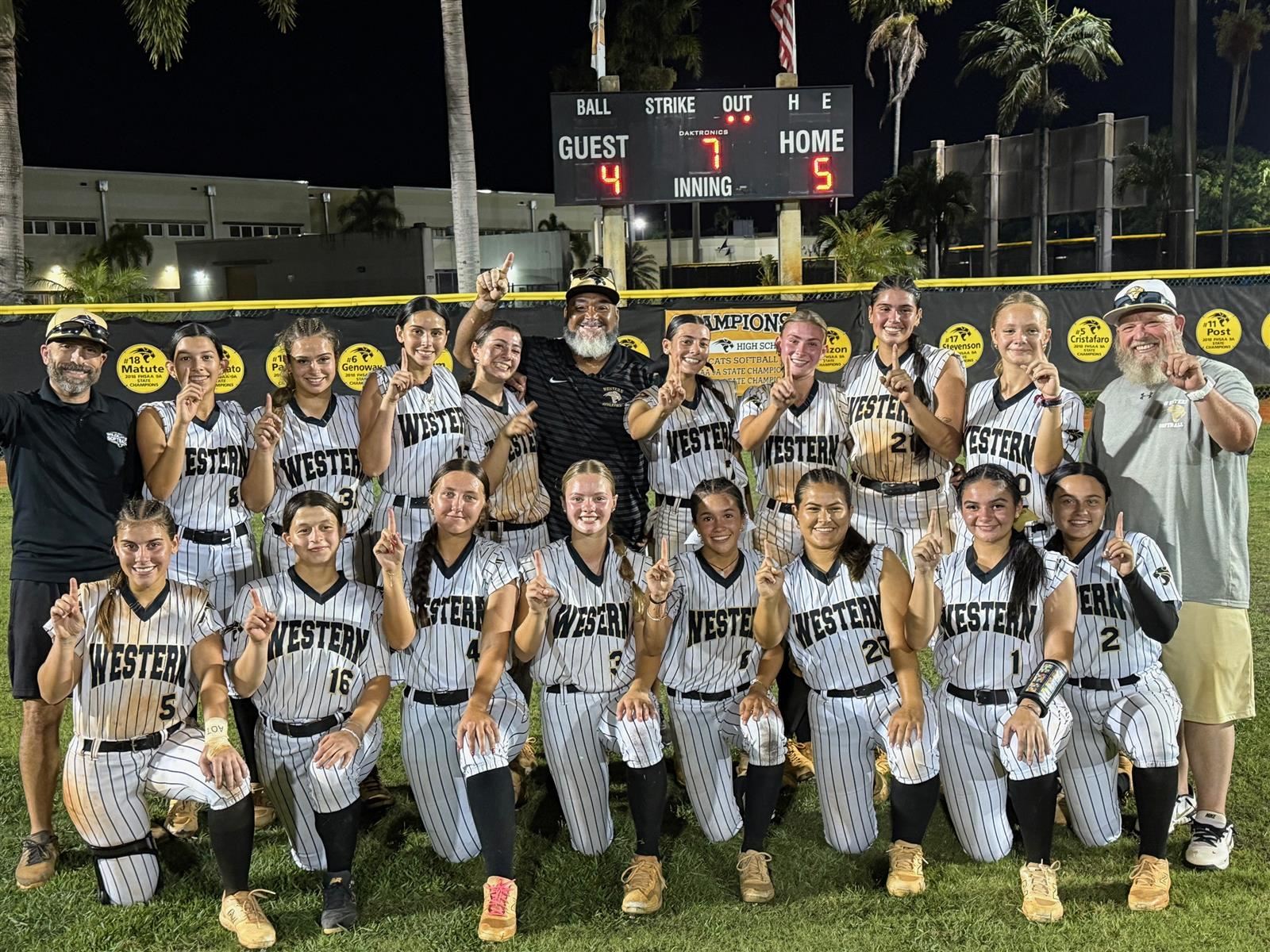 Western come-back shocks West Broward 5-4 in 7A regional final