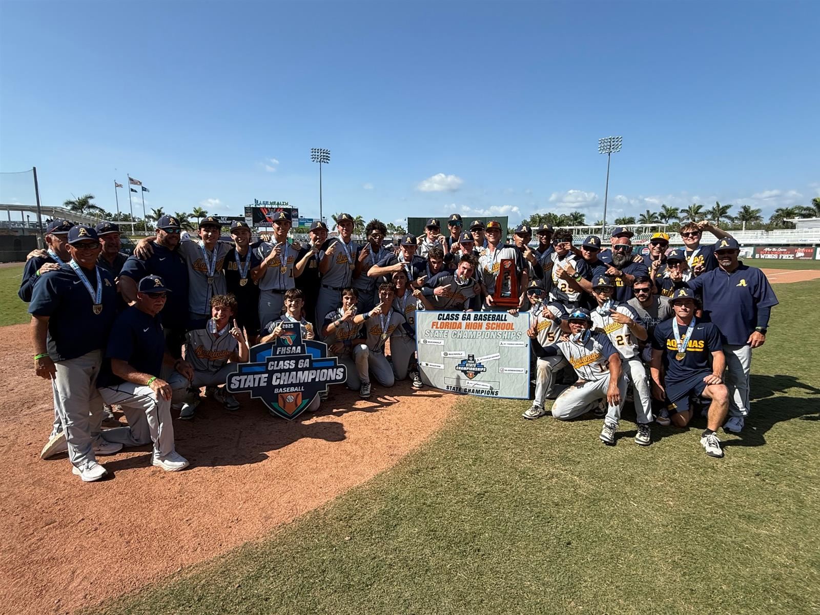 St. Thomas Aquinas defeats Buchholz 8-3, rolls Class 6A baseball title