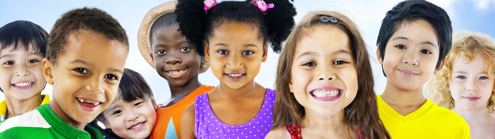 Kids smiling