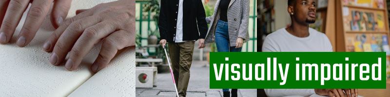 Visually Impaired Banner Visually Impaired Banner