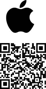 Apple logo with QR code