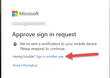 Approve sign in request message