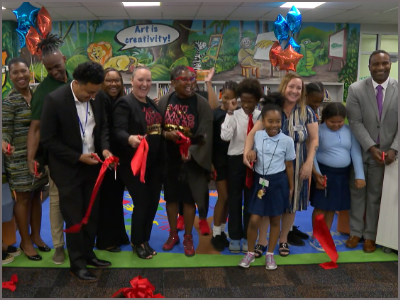  North Lauderdale Elem Media Center Ribbon Cutting