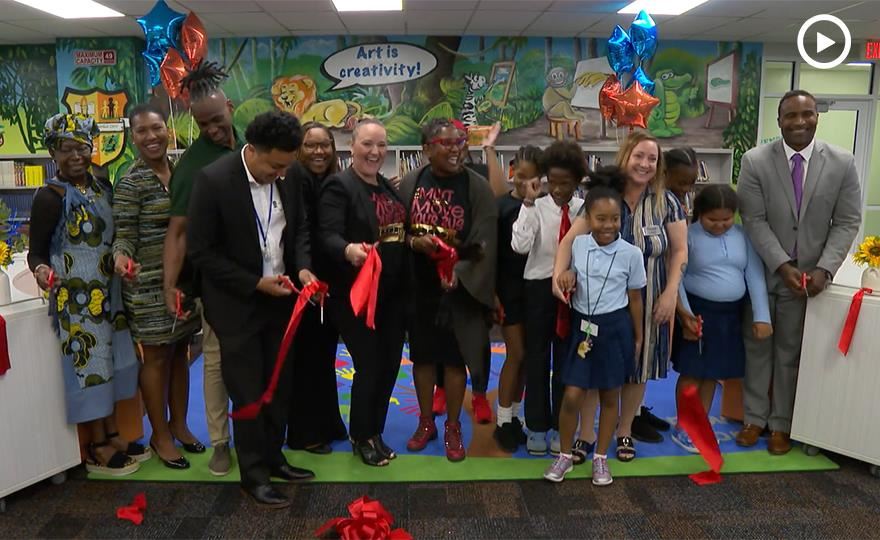 North Lauderdale Elem Media Center Ribbon Cutting