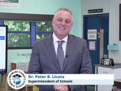 A Special Back-to-School Message: Dr. Peter Licata Welcomes Broward Schools' Students 