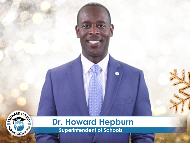  Superintendent Dr. Howard Hepburn - Winter Break Message