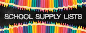  school supply lists