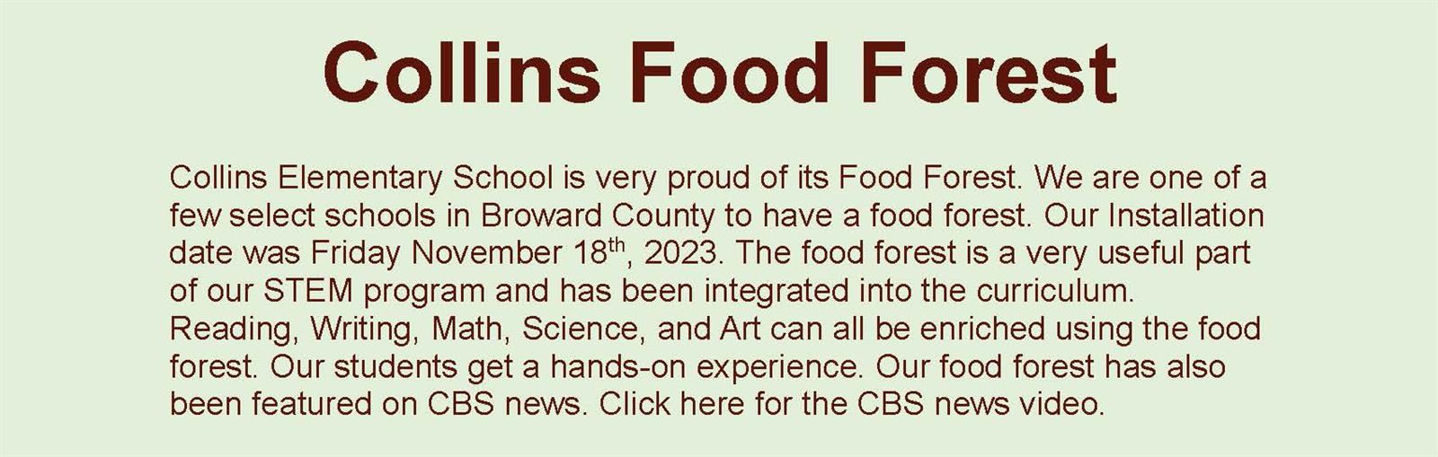 Food Forest Heading
