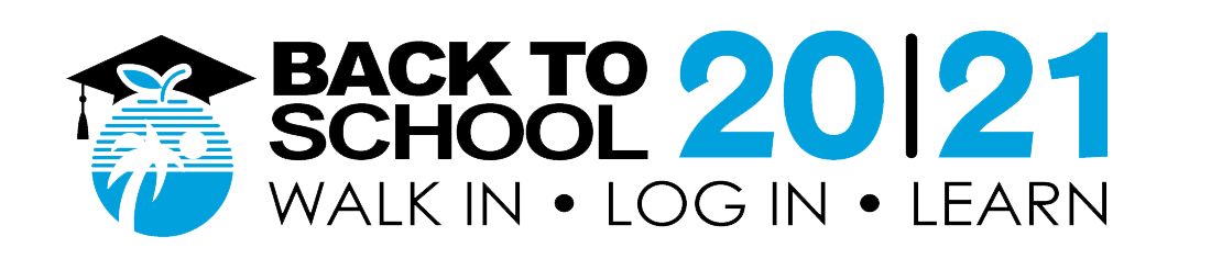 BCPS Back to School Logo and Walk In, Log In, Learn BCPS Back to School Logo and Walk In, Log In, Learn