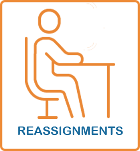  reassignments icon
