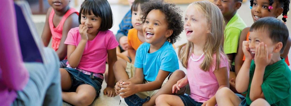 Children reading. Transition to Kindergarten information. 