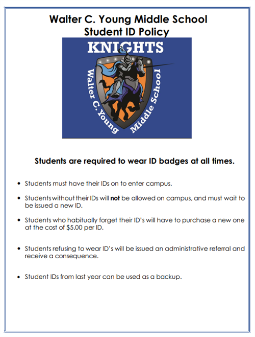  Student ID Policy