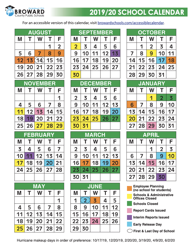 Cooper Middle School Calendar