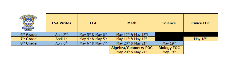 Fsa Testing Schedule 2022 Fsa Testing Schedule