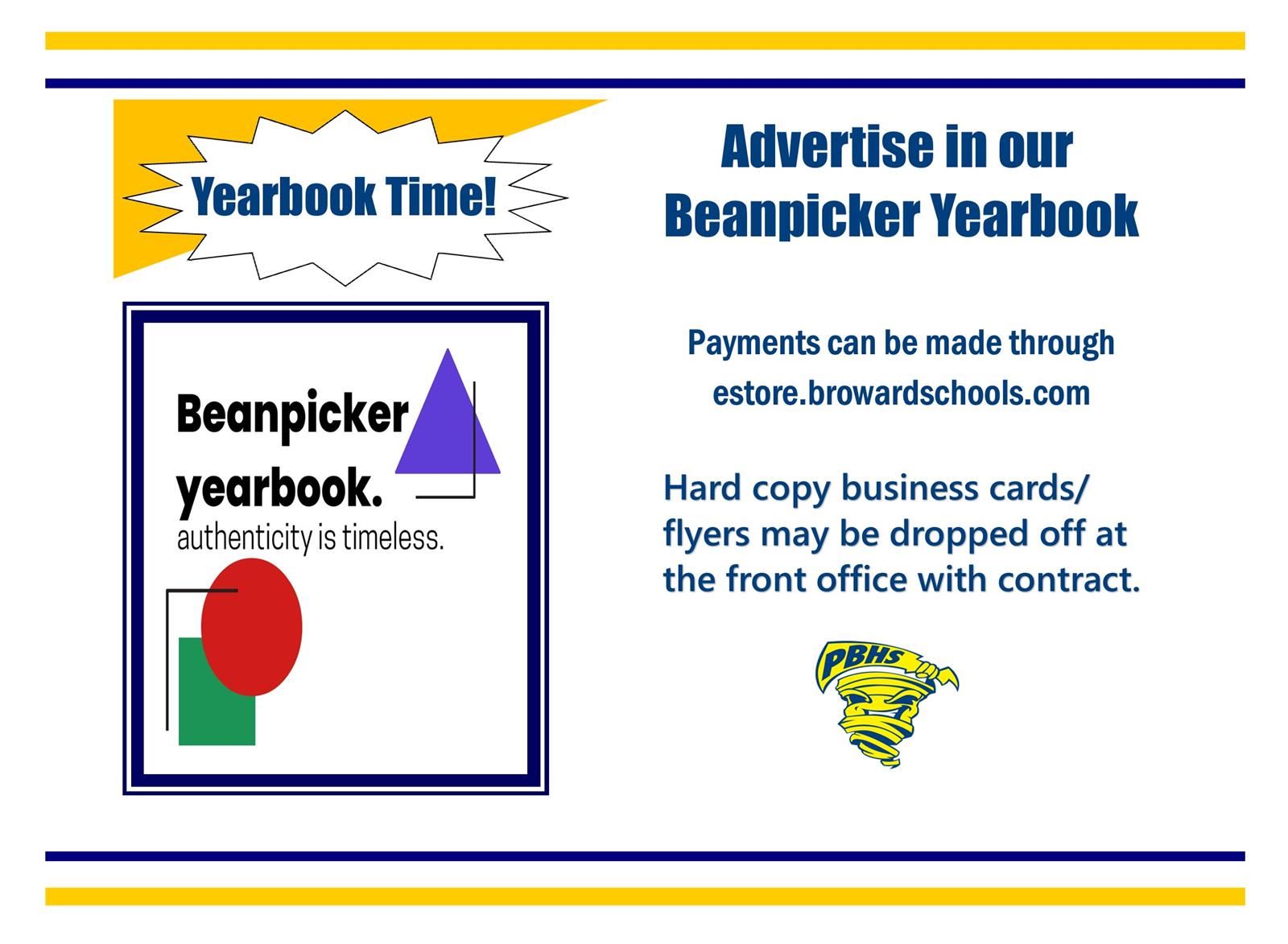  Yearbook Advertising Opportunity