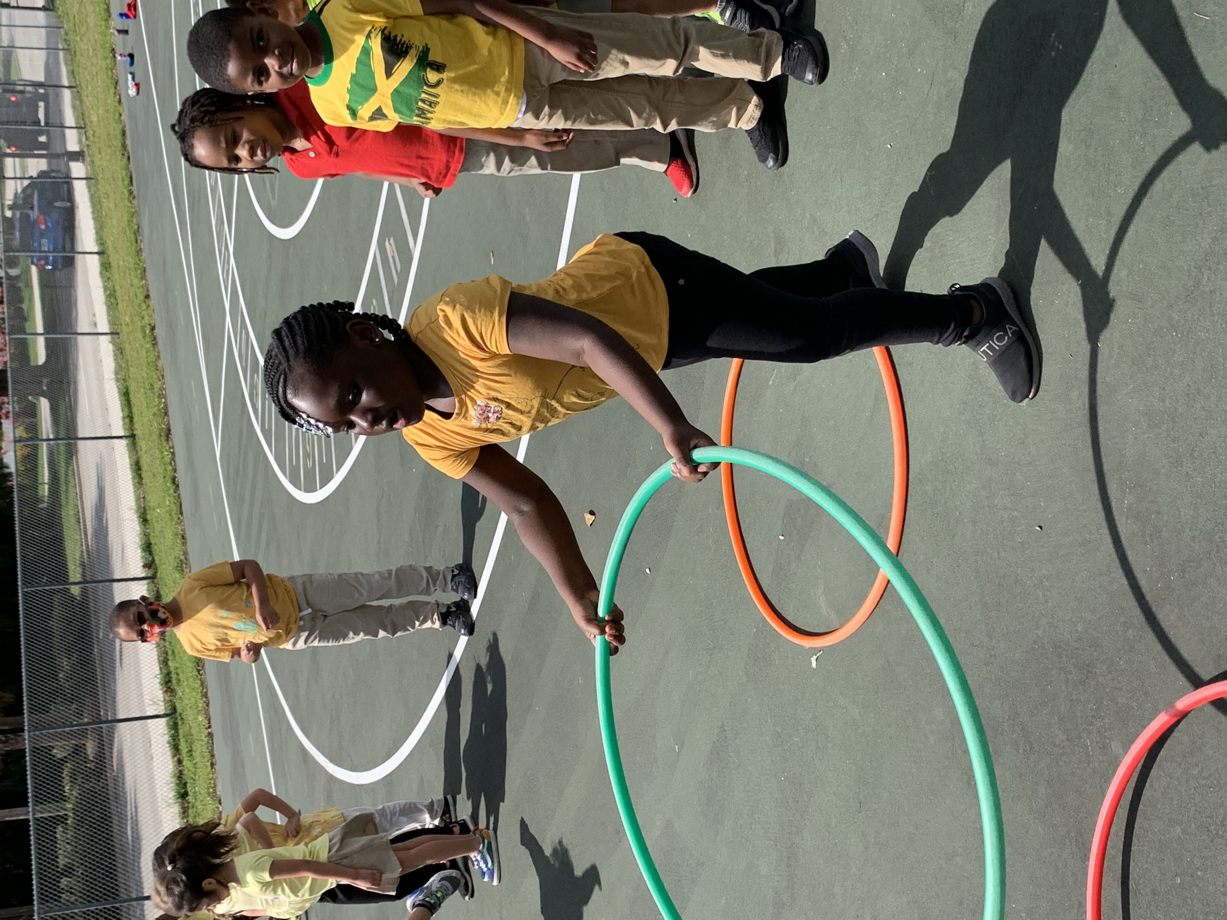girl with hula hoop