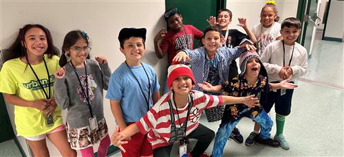 kids posing for photo