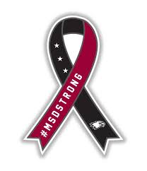 MSD Strong red and black ribbon