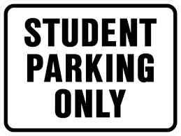 Student Parking Only 