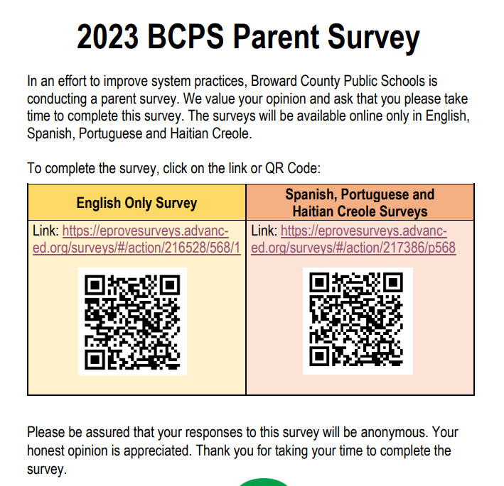 Survey QR Codes