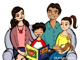  Clipart of family reading together