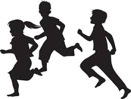  Clip art of shadow figures running