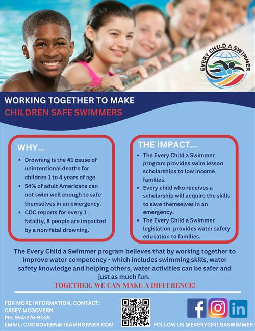 Working Together to make Children Safe Swimmers