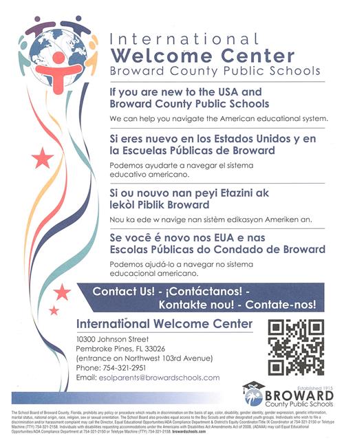 Broward County Public Schools International Welcome Center