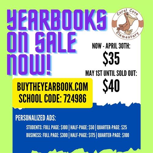 Yearbook Sale Flyer
