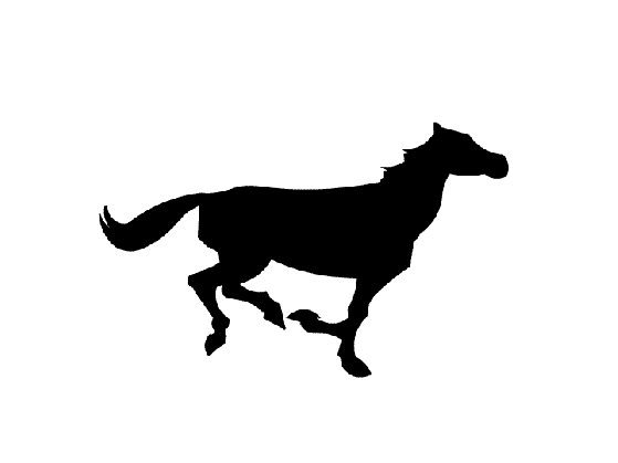 Running horse