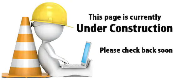 Under Construction Sign - Construction worker with a laptop