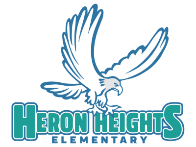   Heron Heights logo with Hawk