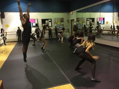 Image of Parkway MS Dancers practicing