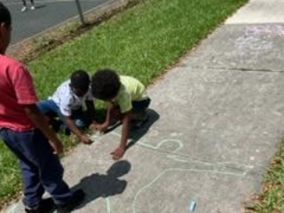 Kindergarten Sidewalk Chalk