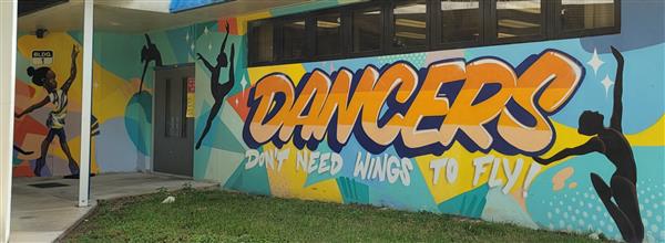 Performing Art Building Dance Mural