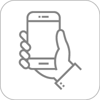 Hand holding a cell phone