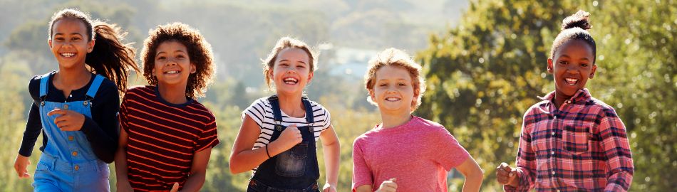 image of children running image of children running