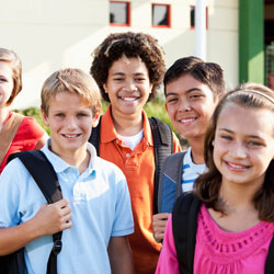 Students at school image 