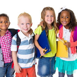 students with school supplies image 
